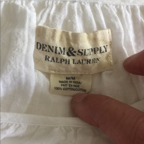 NWT Ralph Lauren Denim & Supply white cotton top - Picture 4 of 5